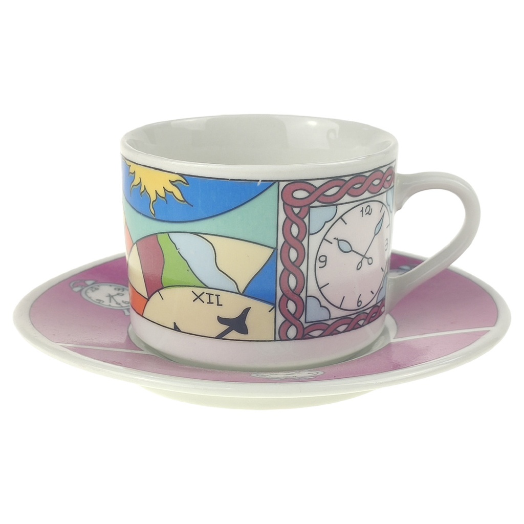 [1780960] Mokkatasse mit Untertasse 2tlg Liberty Blue Rosa