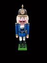 Nussknacker Soldat Pickelhaube Holz ca. 34 cm