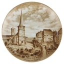 Heimatteller Sammelteller AK Kaiser Wandteller Mülheim an der Ruhr 5.Motiv Rathaus Kirchenhügel mit Tersteegenhaus gebraucht - sehr gut