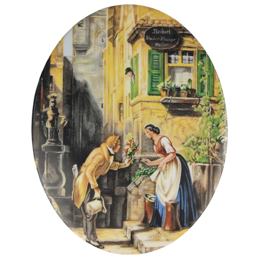 [1806318] Wandteller Wandplatte Gerold & Co Der ewige Hochzeiter gebraucht - sehr gut