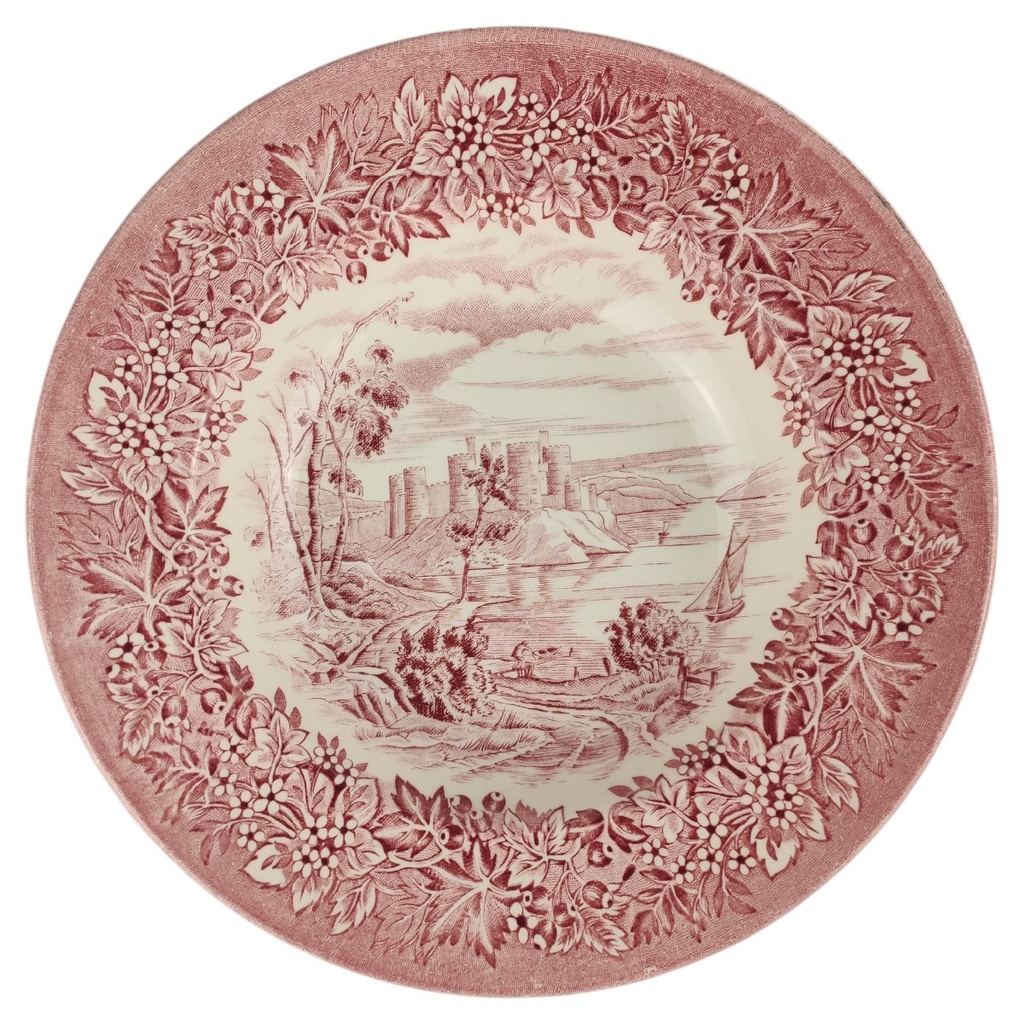 [1806367] Suppenteller 22 cm English Ironstone Tableware (EIT) Windsor Castle Rot gebraucht - sehr gut