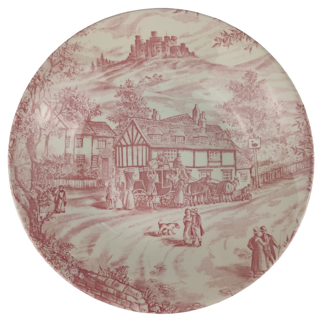 [1806416] Suppenteller 20 cm Churchill England Swan Inn Pink