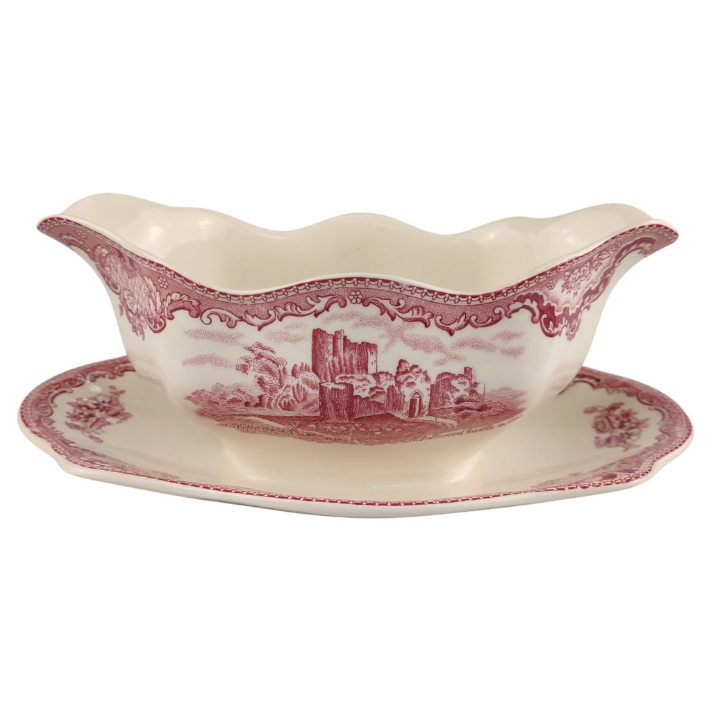 [1818036] Sauciere 1tlg Johnson Bros Old Britain Castles Rot gebraucht - sehr gut