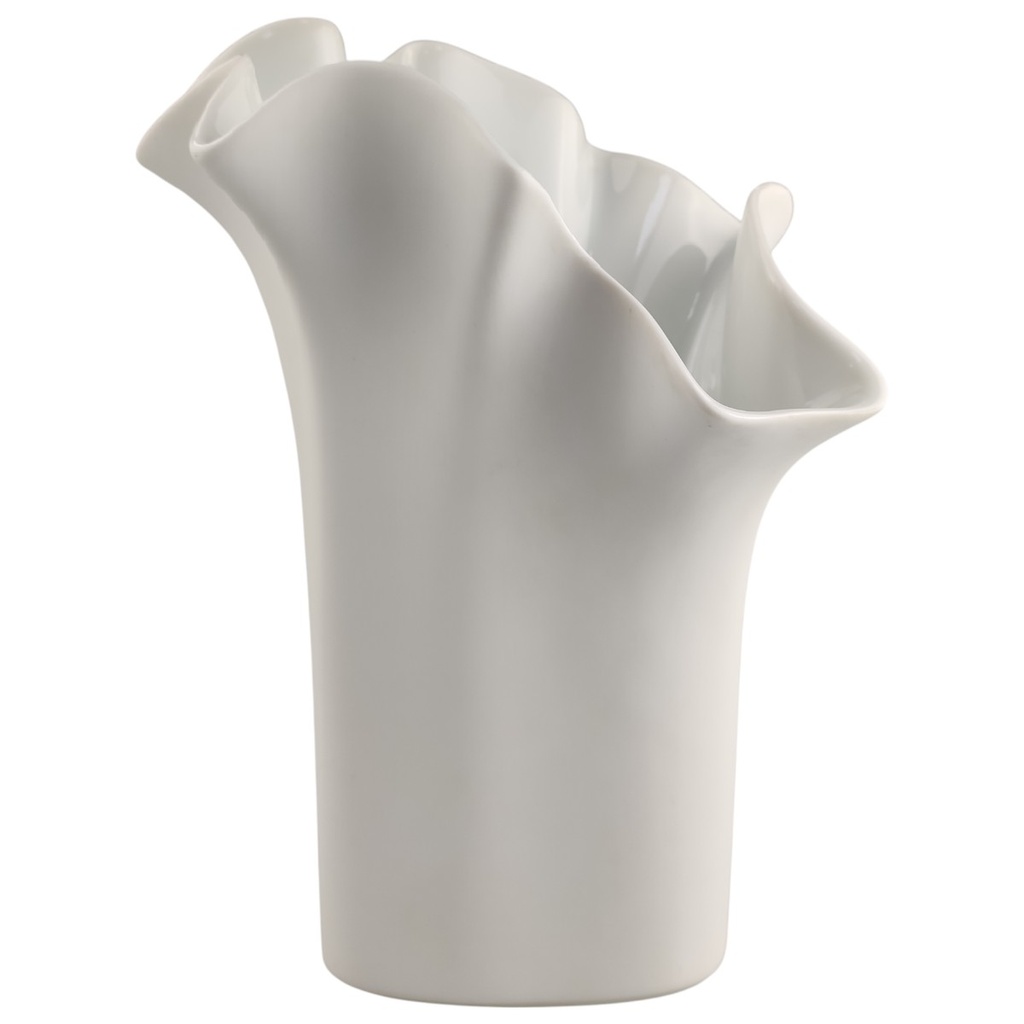 [1818178] Vase Blumenvase 25,3 cm Rosenthal Asym Weiß Claus Josef Riedel gebraucht - gut