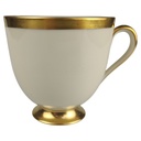 Kaffeetasse Fürstenberg Fürstin Goldrand 01650 Beige gebraucht - sehr gut