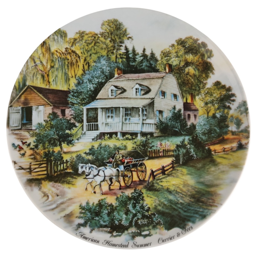 Wandteller Seltmann Vohenstrauß Vier Jahreszeiten American Homestead Summer gebraucht - neuwertig