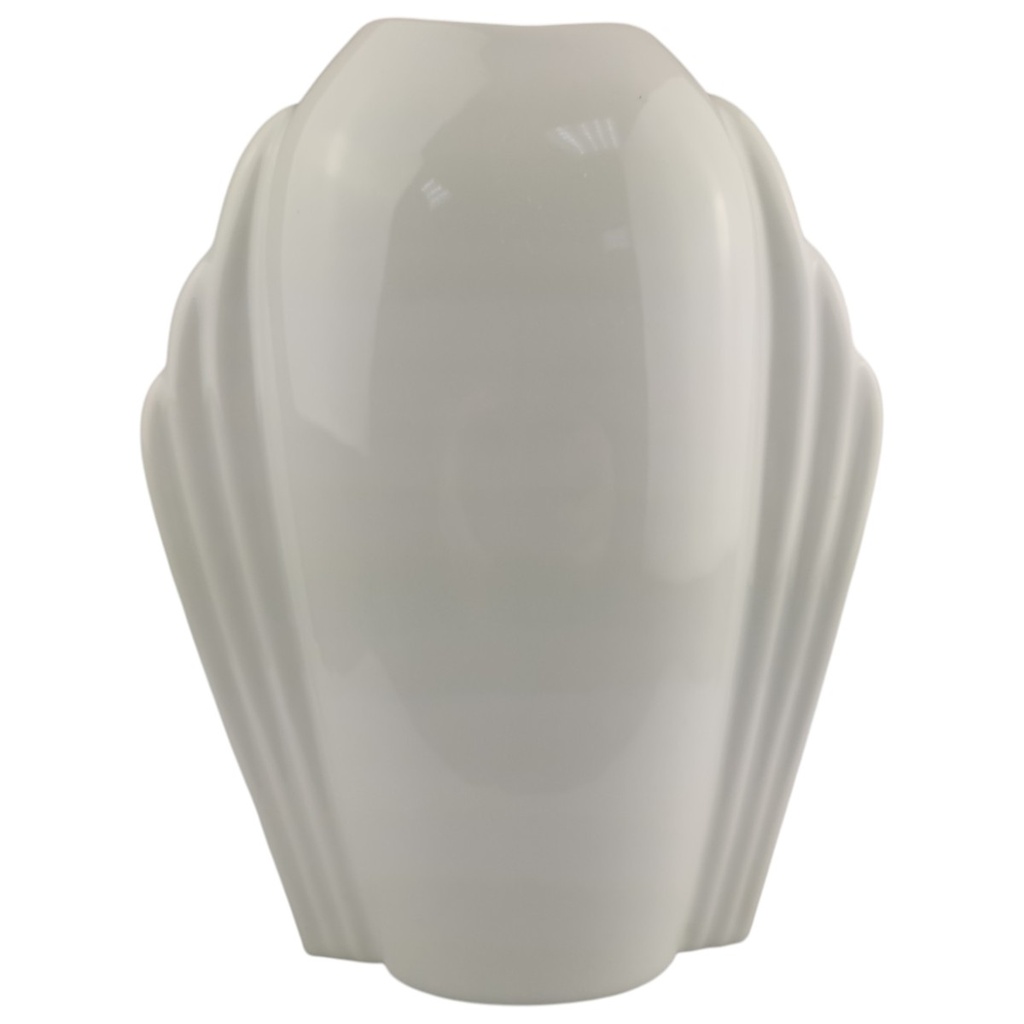 [1823028] Vase Blumenvase Fächervase 23,5 cm Eschenbach Weiß gebraucht - sehr gut