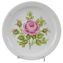 Kuchenteller Dessertteller 19,5 cm Schumann Arzberg Reliefrand rosa Rose gebraucht - akzeptabel