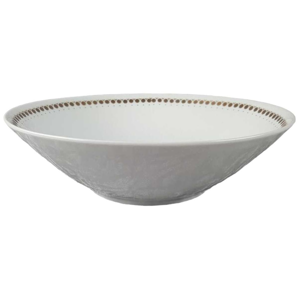 [458110535] Schüssel Golddekor 23 cm Mitterteich Form 650 Kreise gebraucht - akzeptabel