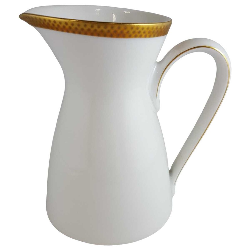 [4581112] Milchkännchen Goldrand Rosenthal Form 2000 Ätzgoldrand mit Rauten 3702 Weiß gebraucht - sehr gut