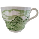 Kaffeetasse Milchkännchen Tasse Barratts Old Castle Grün gebraucht - gut