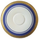 Untertasse für Kaffee 14,4 cm Retsch Wunsiedel Kobalt Blau Gold gebraucht - gut