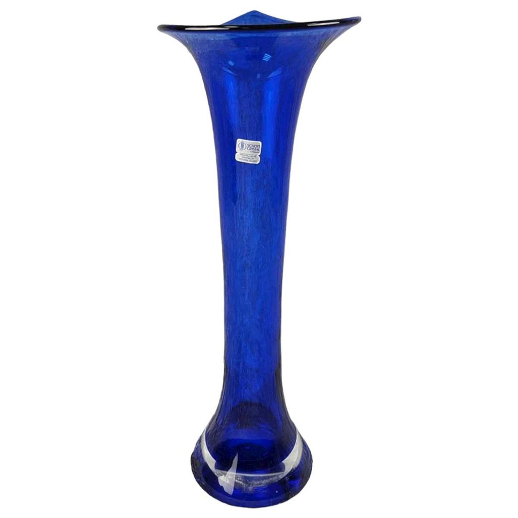 [458114428] Vase Blumenvase 32 cm Schott Einzelteile Blau gebraucht - gut