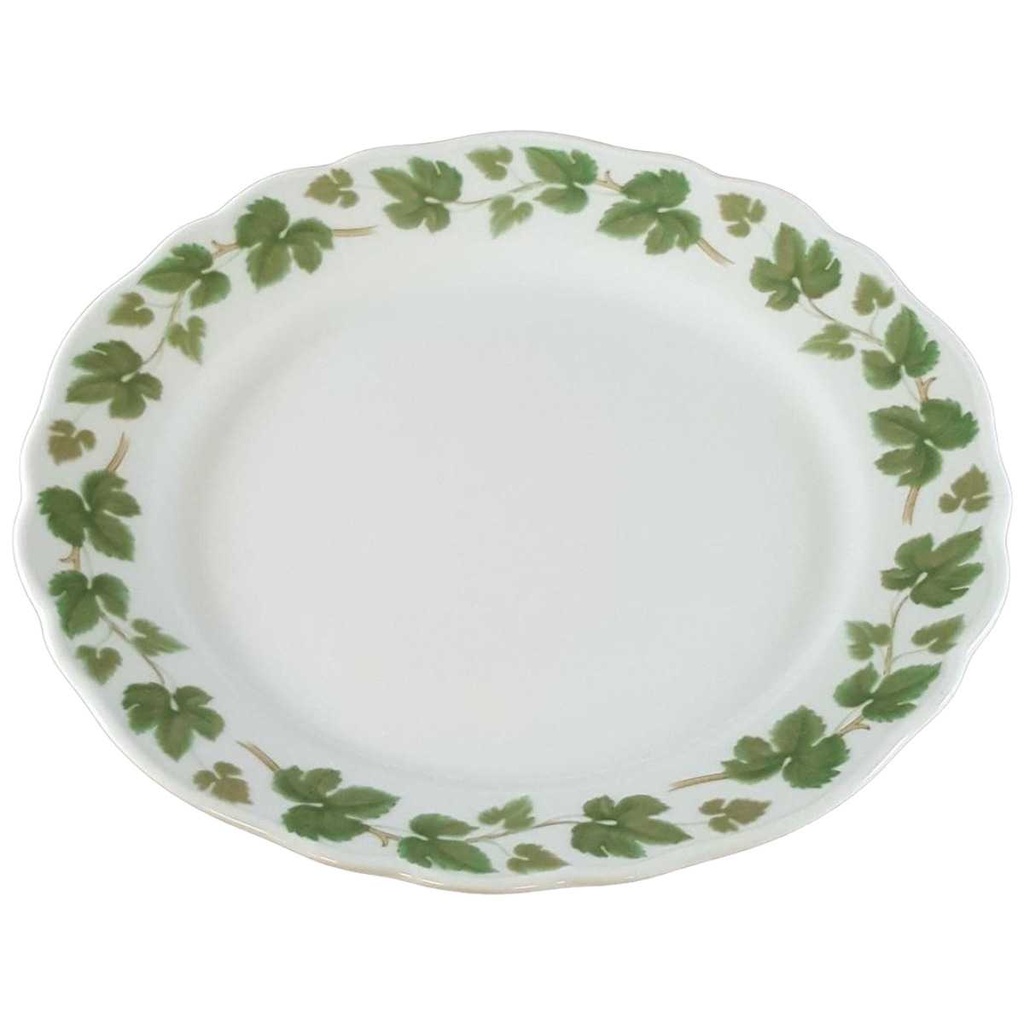 [45811608] Kuchenteller Dessertteller Frühstücksteller 19,5 cm Hutschenreuther Maria Theresia Weinlaub I. Wahl Weiß gebraucht - akzeptabel