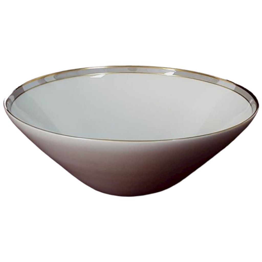 [458119808] Schüssel 21 cm Heinrich Grazie Grauband Gold gebraucht - gut