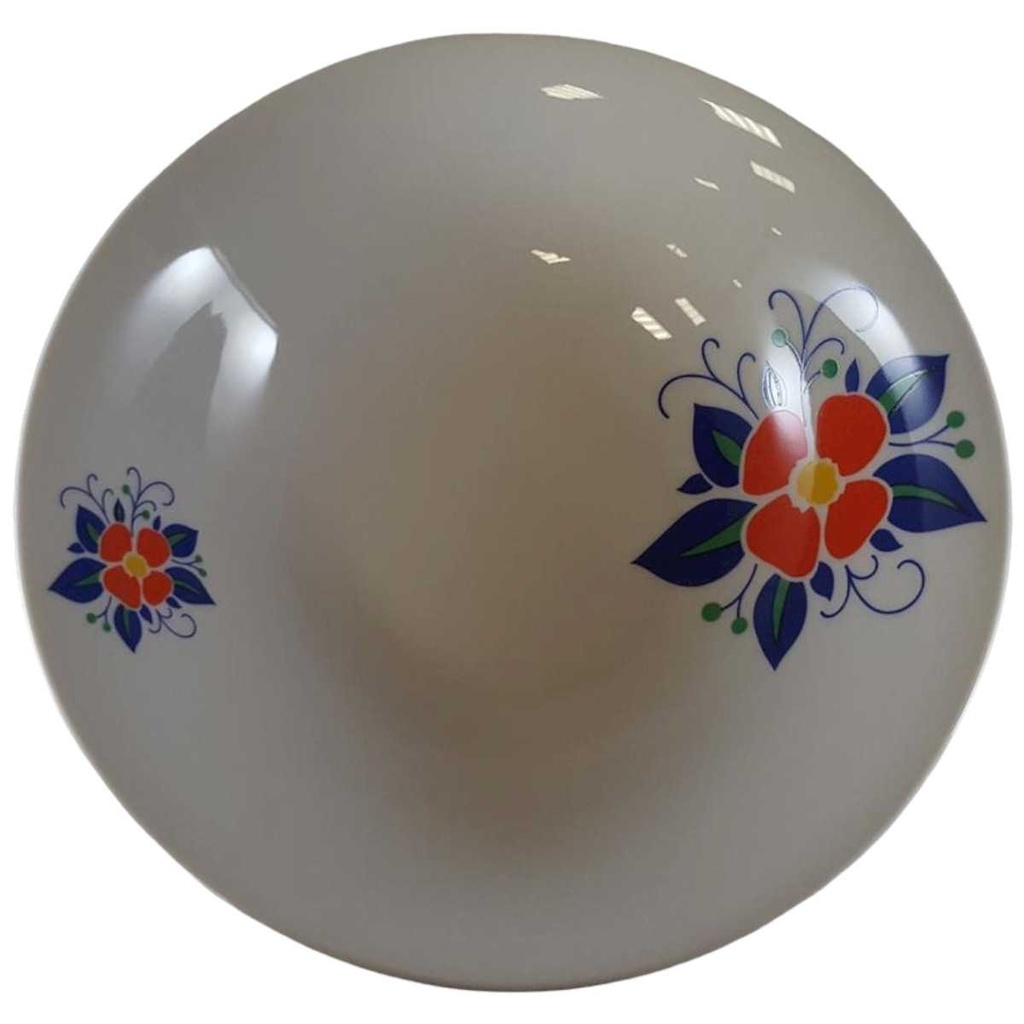 [45812249] Schüssel Servierschüssel 23,8 cm Winterling Marktleuthen Blumenmotiv bunt gebraucht - sehr gut