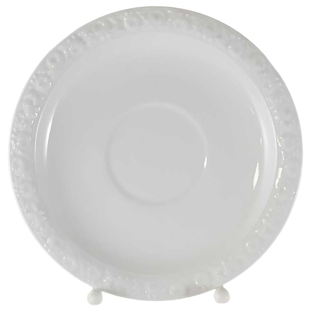[45812359] Untertasse für Tee 16,3 cm Rosenthal Maria Weiß Classic Rose gebraucht - sehr gut