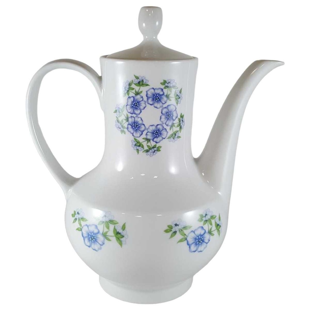 [45812500] Kaffeekanne Kanne 1,35 L Winterling Kirchenlamitz Blumendekor blau grün Blumen gebraucht - sehr gut