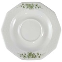 Untertasse für Kaffee 15 cm Winterling Röslau grüne Blumen gebraucht - gut