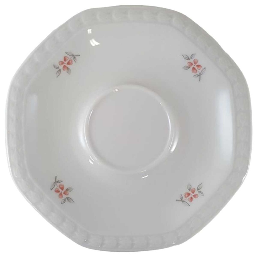 Untertasse für Kaffee 15 cm Seltmann Weiden Andrea rote Blütenranke
