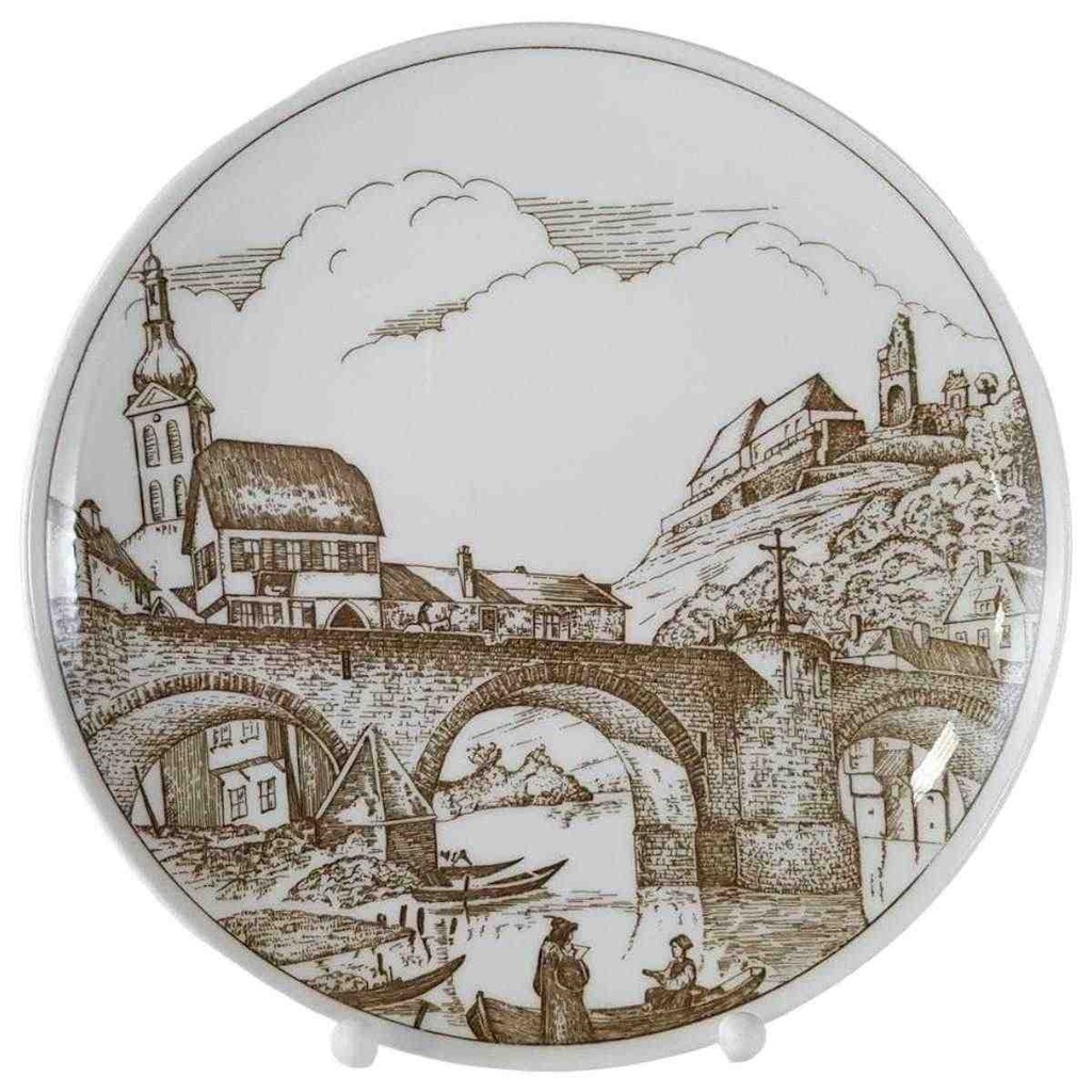 [45812713] Wandteller Sammelteller Hutschenreuther Braun gebraucht - sehr gut