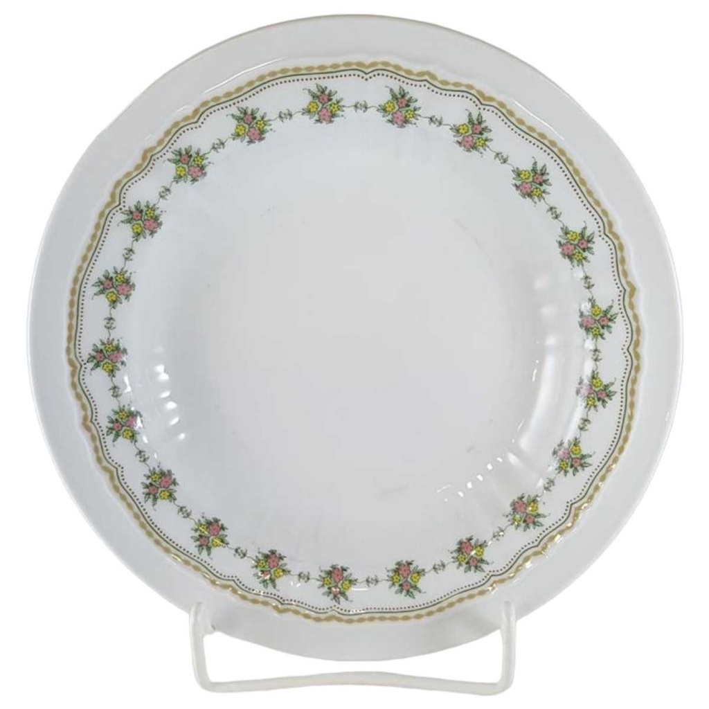 [45812729] Suppenteller 22,2 cm Eschenbach Bunte Ranke Sommerblüten gebraucht - akzeptabel