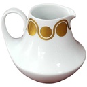 Milchkännchen Golddekor Hutschenreuther weiß braun gebraucht - gut
