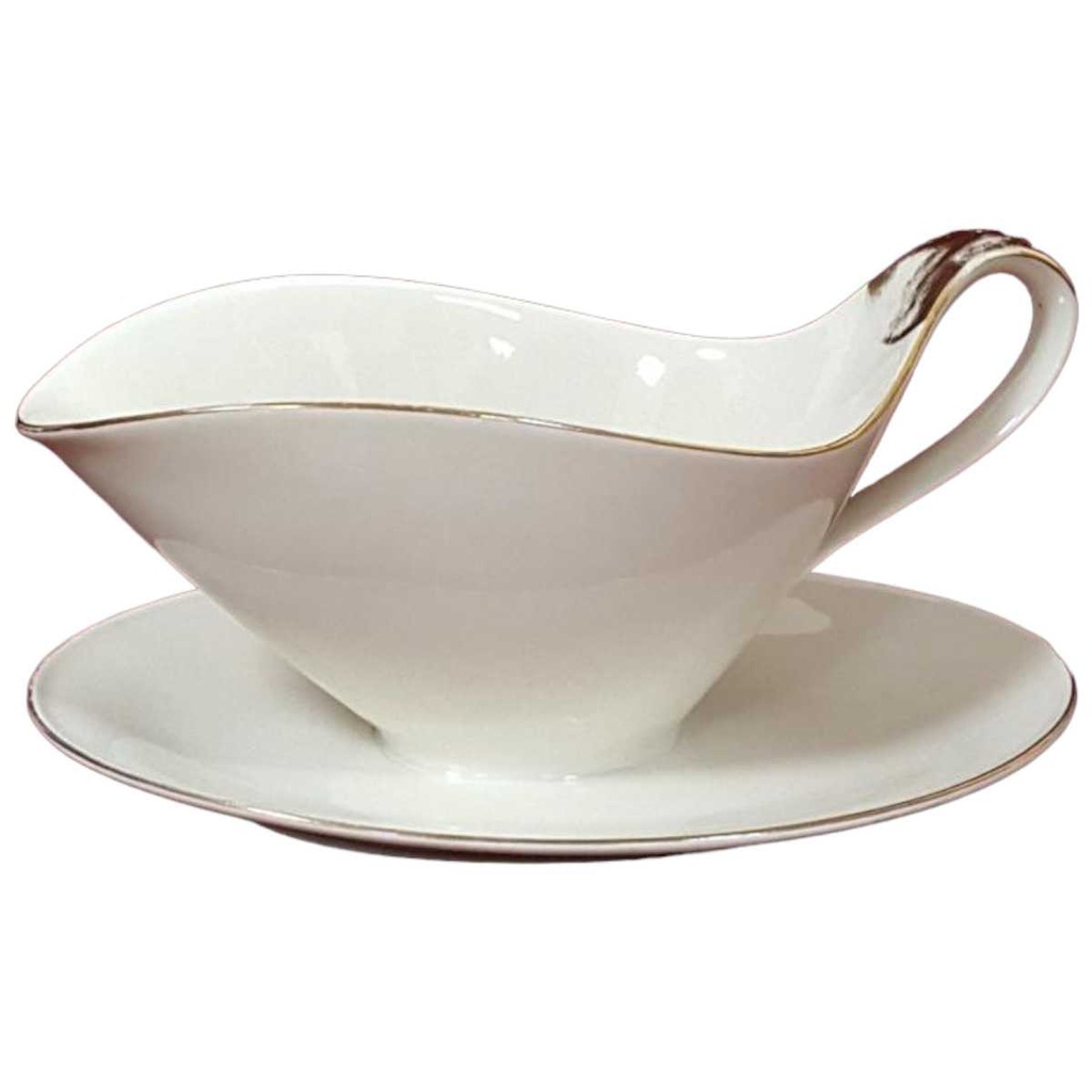 [458128354] Sauciere Goldrand Tirschenreuth Elfenbein Beige gebraucht - gut