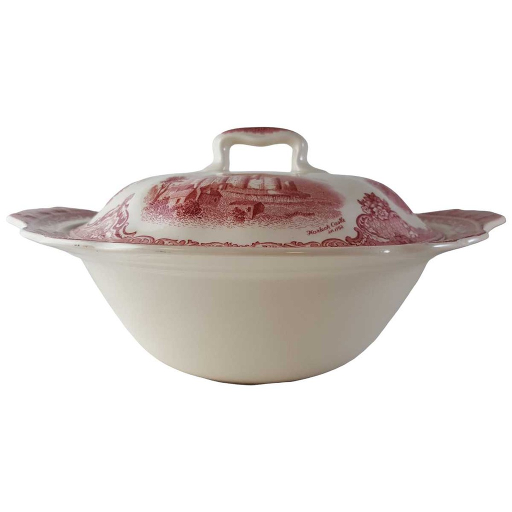 [45812855-1] Suppenterrine 1,45 L Johnson Bros Old Britain Castles Rot gebraucht - sehr gut