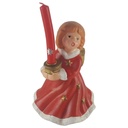 Figur Skulptur Tchibo Keramik Engel mit Kerze Weihnachtsdeko in OVP