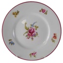 Brotteller 16,2 cm Hutschenreuther Olivia bunte Blumen roter Rand