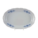 Servierplatte Fleischplatte 32x21,6 cm Mitterteich blau Rosen gebraucht - gut