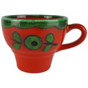 Kaffeetasse Tasse Villeroy & Boch Gallo Piroschka Rot grün gebraucht - sehr gut