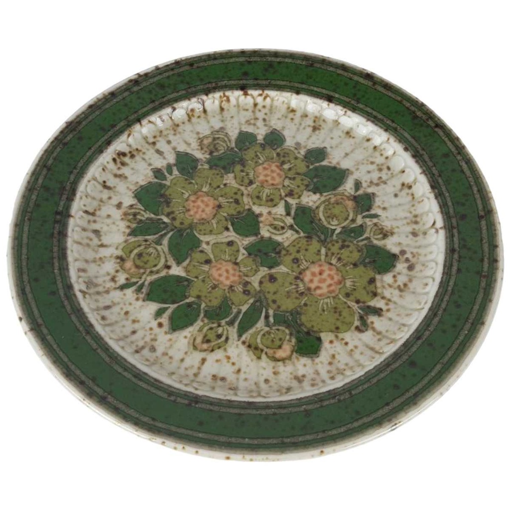 [458133118] Kuchenteller Dessertteller 19,7 cm Winterling Marktleuthen Blumenmotiv grün gebraucht - sehr gut