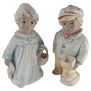 Steinfiguren Figur Mädchen und Junge 2 tlg