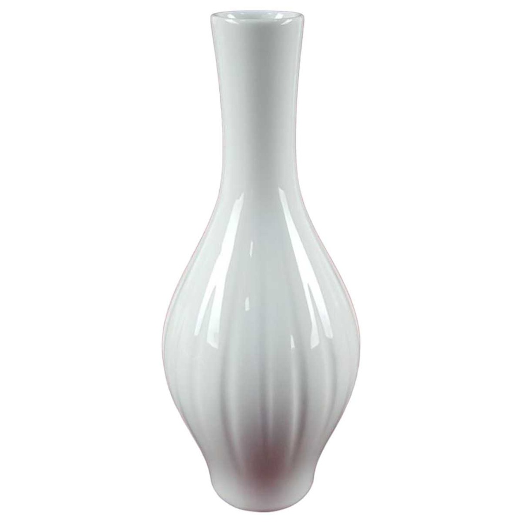 [458133345] Vase Blumenvase 19,9 cm Edelstein Bavaria Weiß gebraucht - gut