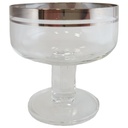 Likörschale mit Platinrand H 7 D 6,9 cm