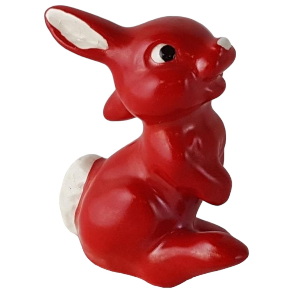 [45813477] Figur Figürchen Sammelobjekt Disney Hase Bunny Klopfer Rot-weiß 131 H 5 cm