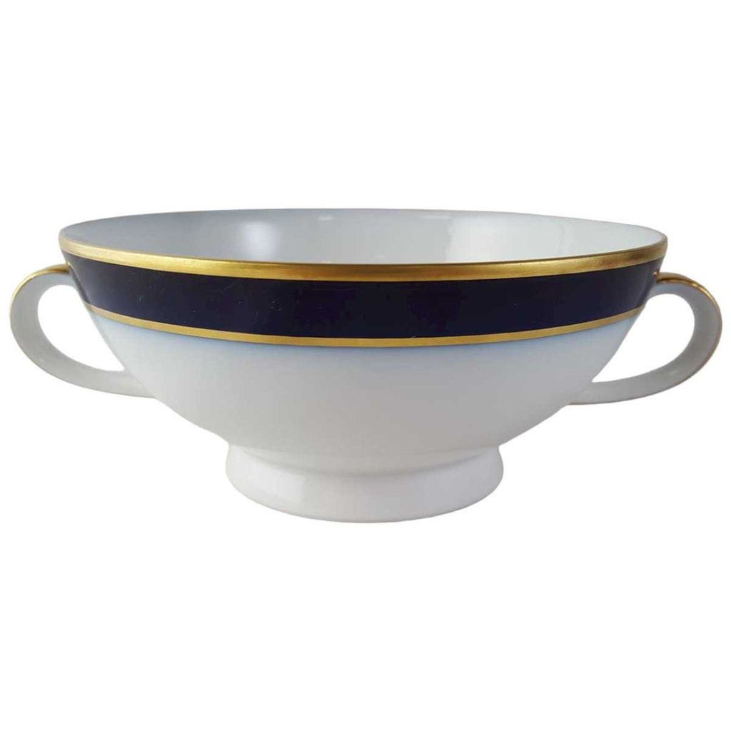 [45813491] Suppentasse Suppenbecher Goldrand Schumann Arzberg Form 1700 Echt Cobalt mit