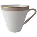 Kaffeetasse Tasse Goldrand Hertel Jacob Rehau grau gebraucht - gut