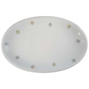 Servierplatte Speiseplatte Fleischplatte Steakplatte 31x21,2 cm Seltmann Weiden Liane Rautendekor 23559