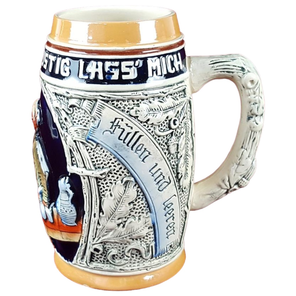 [458137997] Original King 500 Relief Krug ohne Deckel Bierkrug Sammlerkrug H 16,3 cm