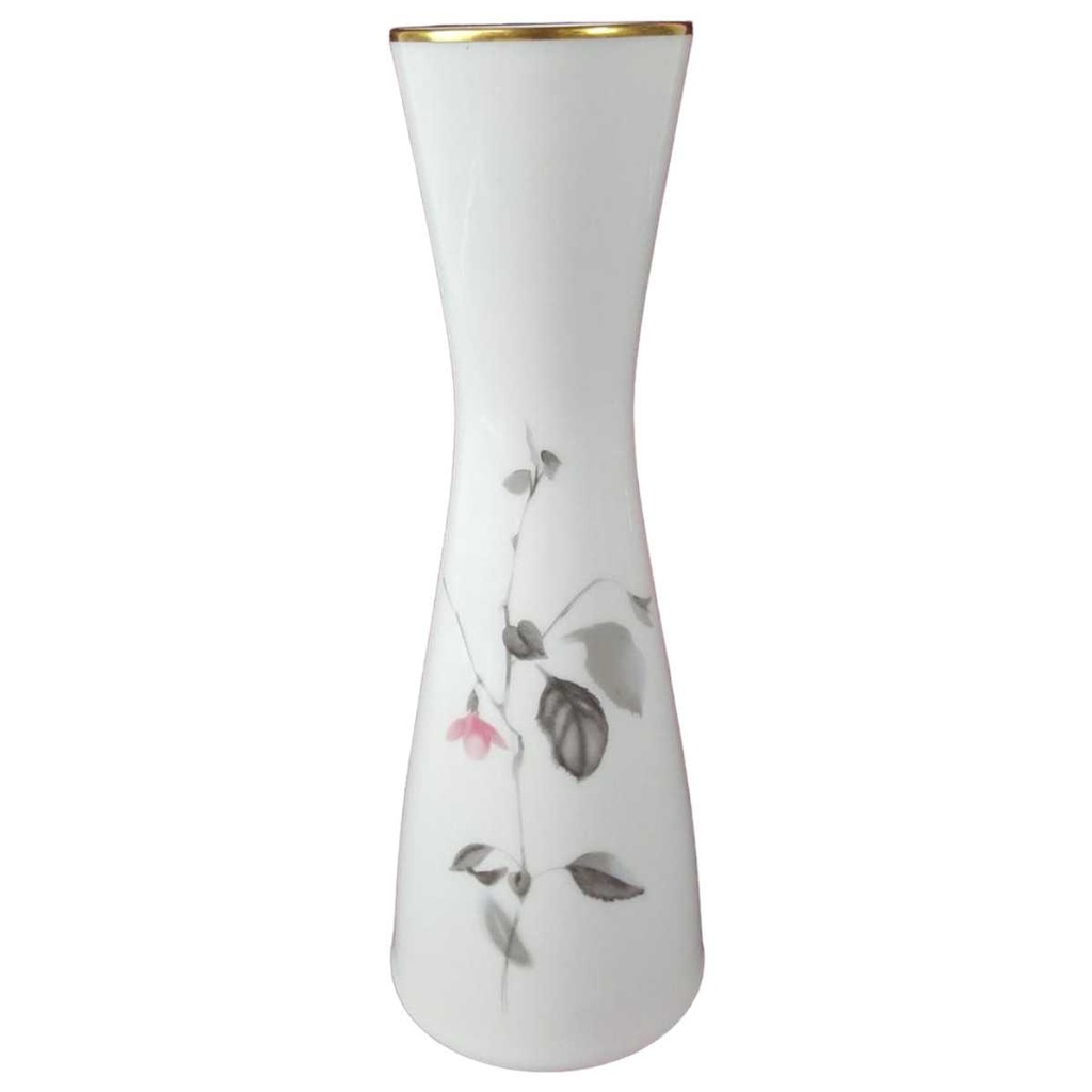 [458138458] Vase Blumenvase Goldrand 22 cm Rosenthal Blumen gebraucht - gut