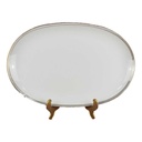 Servierplatte Fleischplatte Goldrand 38,3x25,5 cm Edelstein Bavaria Grauband 21499 gebraucht - gut