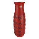 Blumenvase Bodenvase 50,5 cm Carstens Tönnieshof Rot W.Germany Germany gebraucht - sehr gut