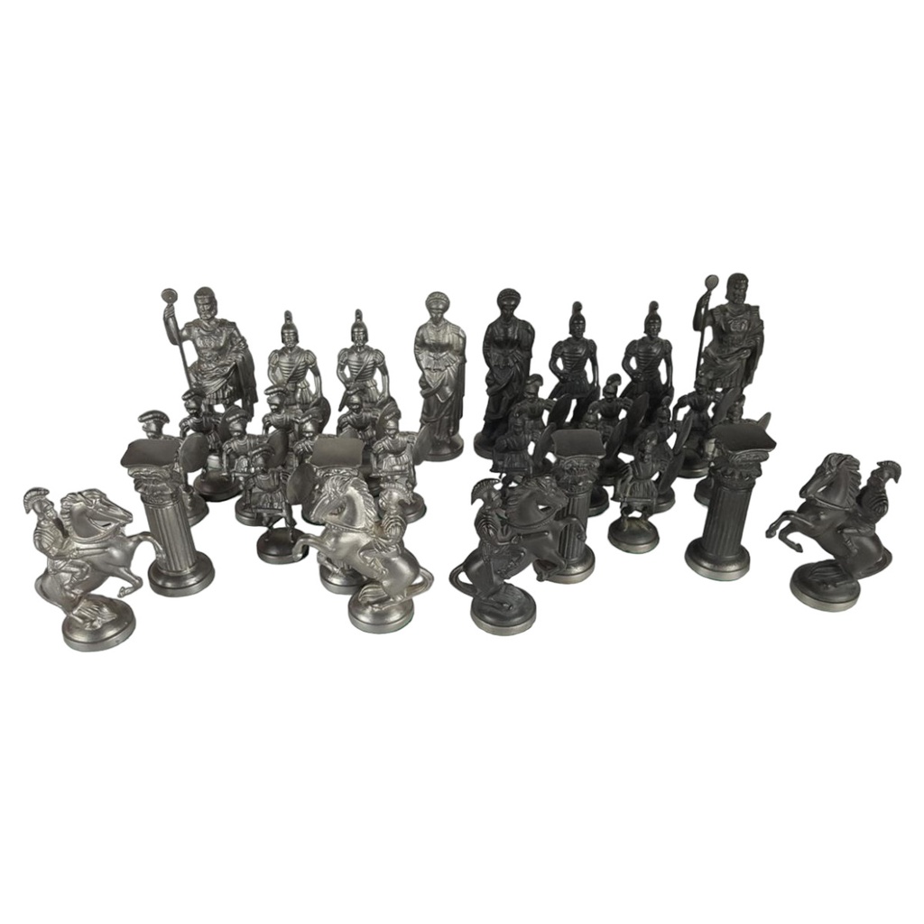 [458139104] Zinnsoldaten Zinn Soldaten Figuren Gruppe 2 Farben 32tlg.