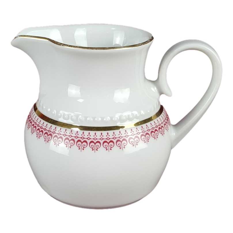 [458139201] Milchkännchen Goldrand Eschenbach Venedig Perlrand Rot gebraucht - gut