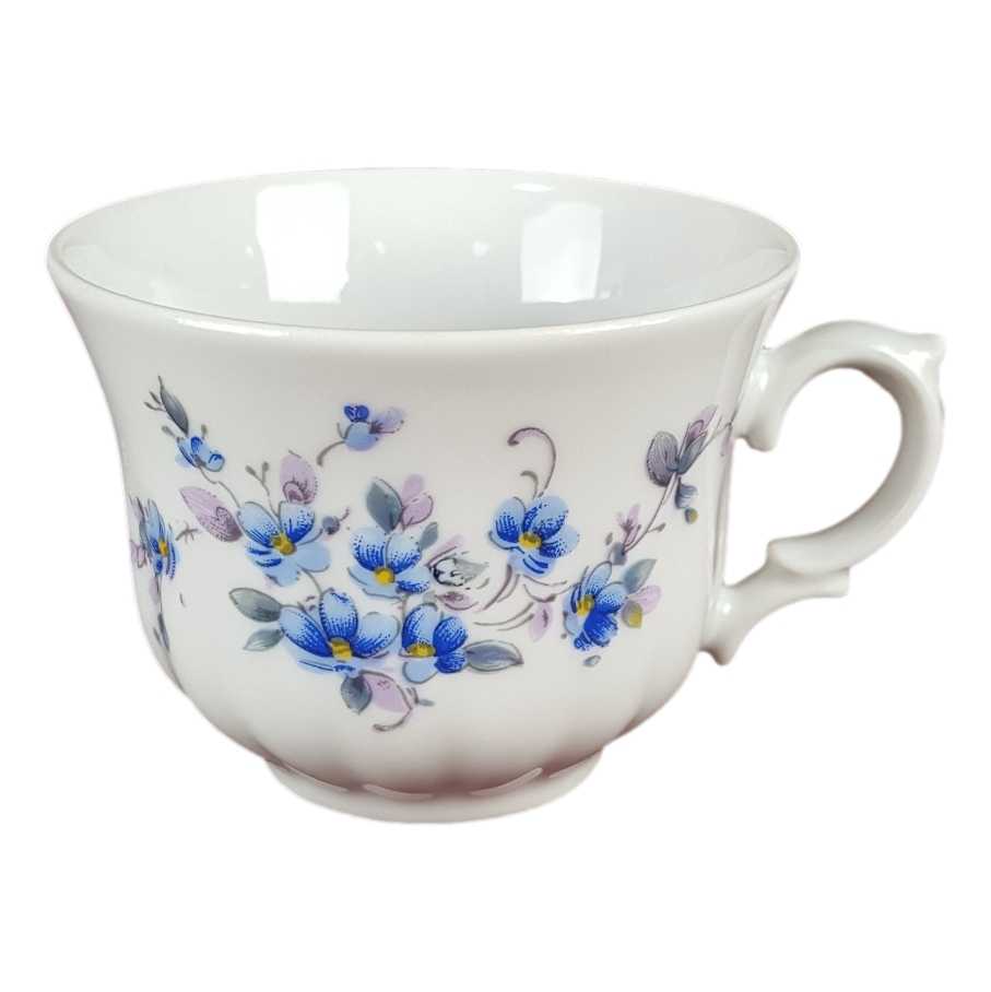 [458139210] Kaffeetasse Retsch Wunsiedel Blau Blumendekor Blumen gebraucht - gut