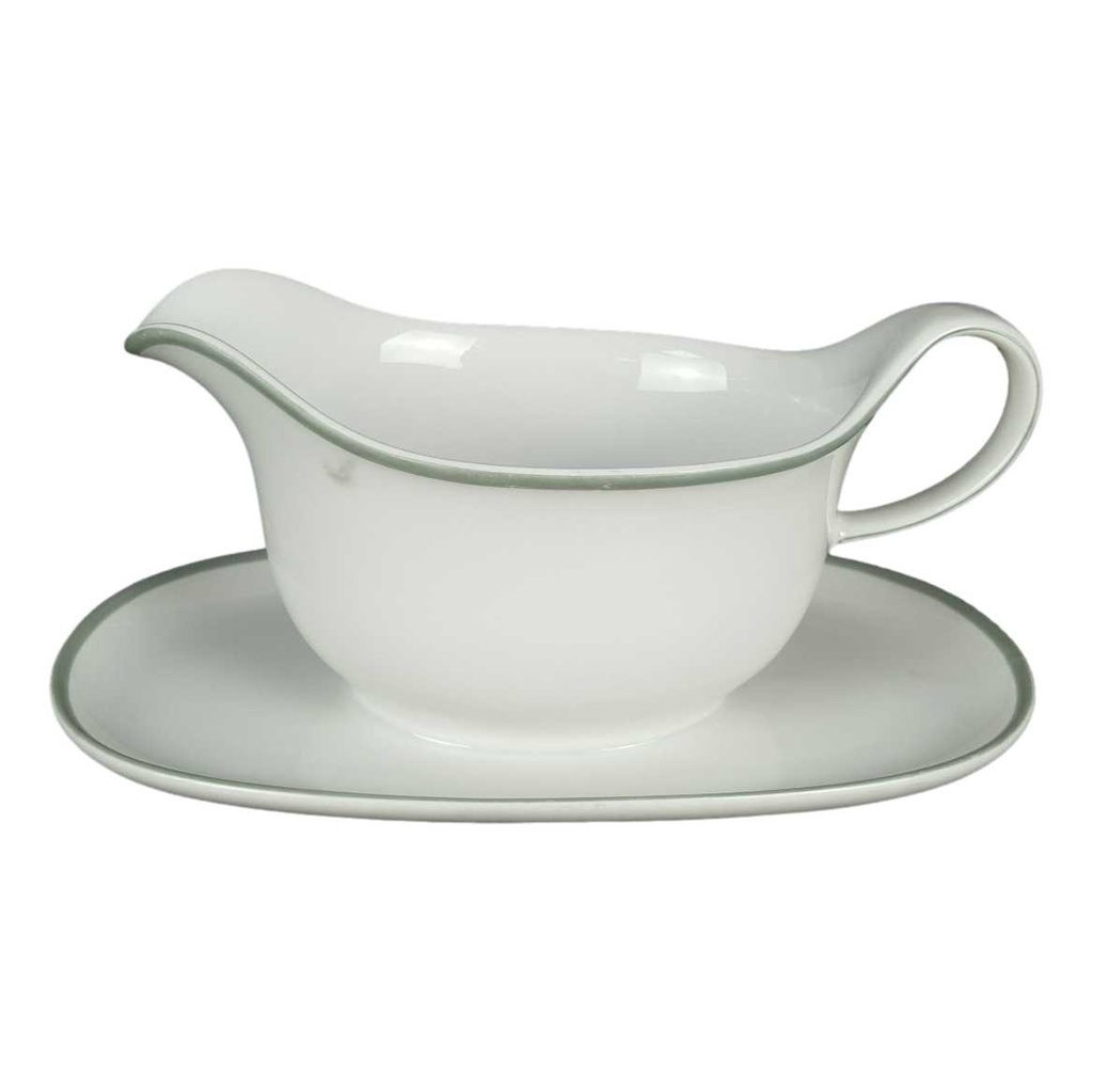 [458139427] Sauciere 1tlg Arzberg Form 1382 1 Grüner Rand gebraucht - gut