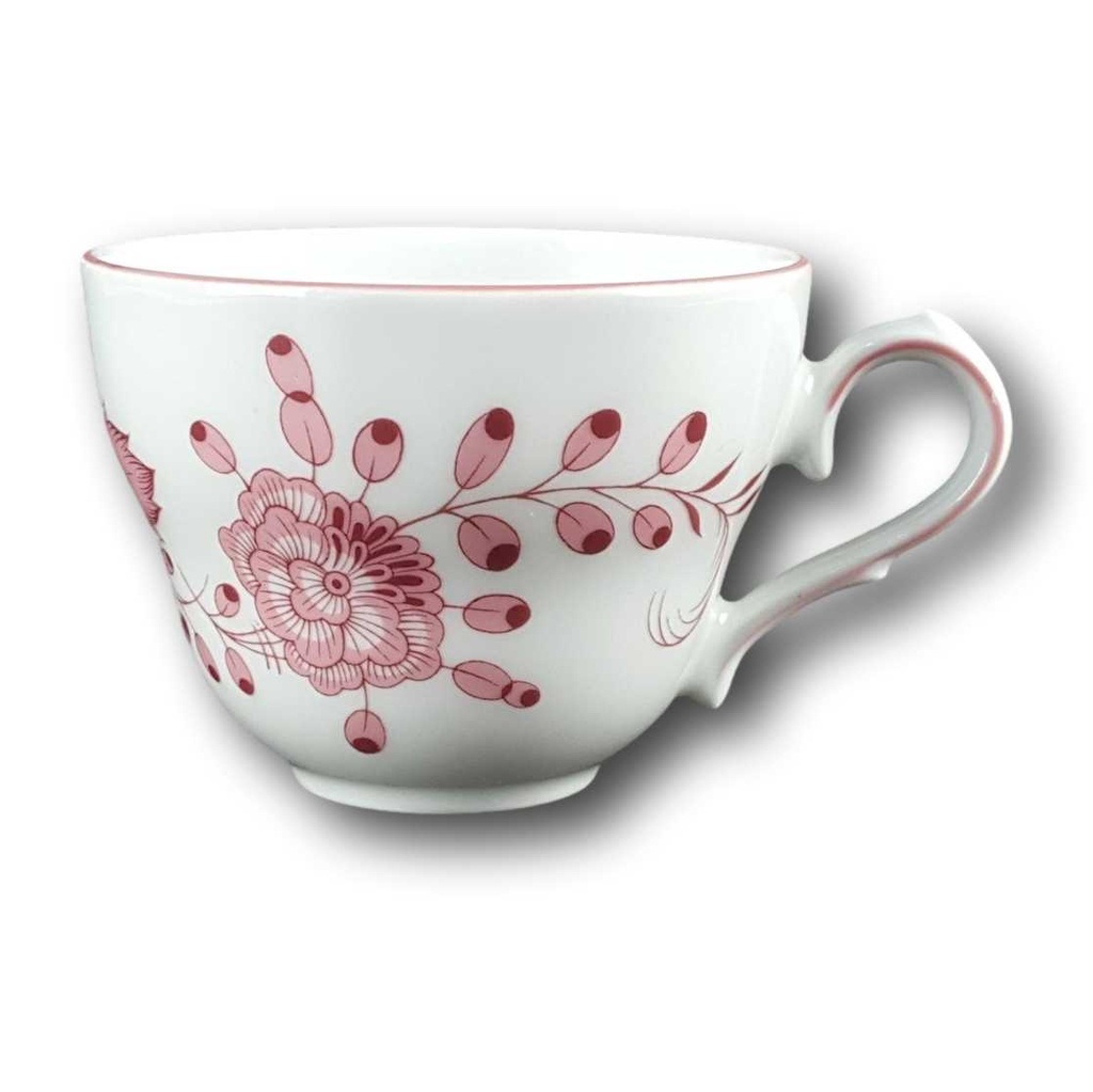 [458139638] Kaffeetasse Tirschenreuth Unbekannte Formen Blumenmuster mit rosa Rand gebraucht - gut